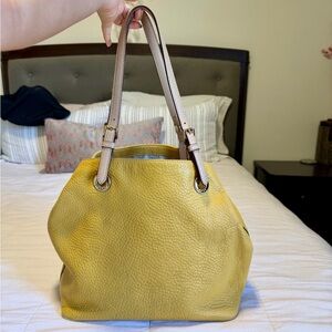 MICHAEL Michael Kors Yellow Leather Tote